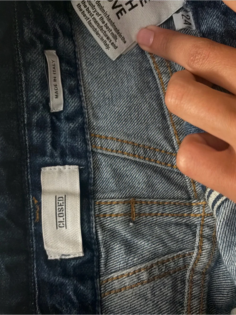 Closed slim straight